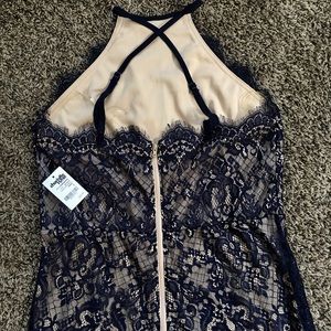 Charlotte Russe dark blue dress size L